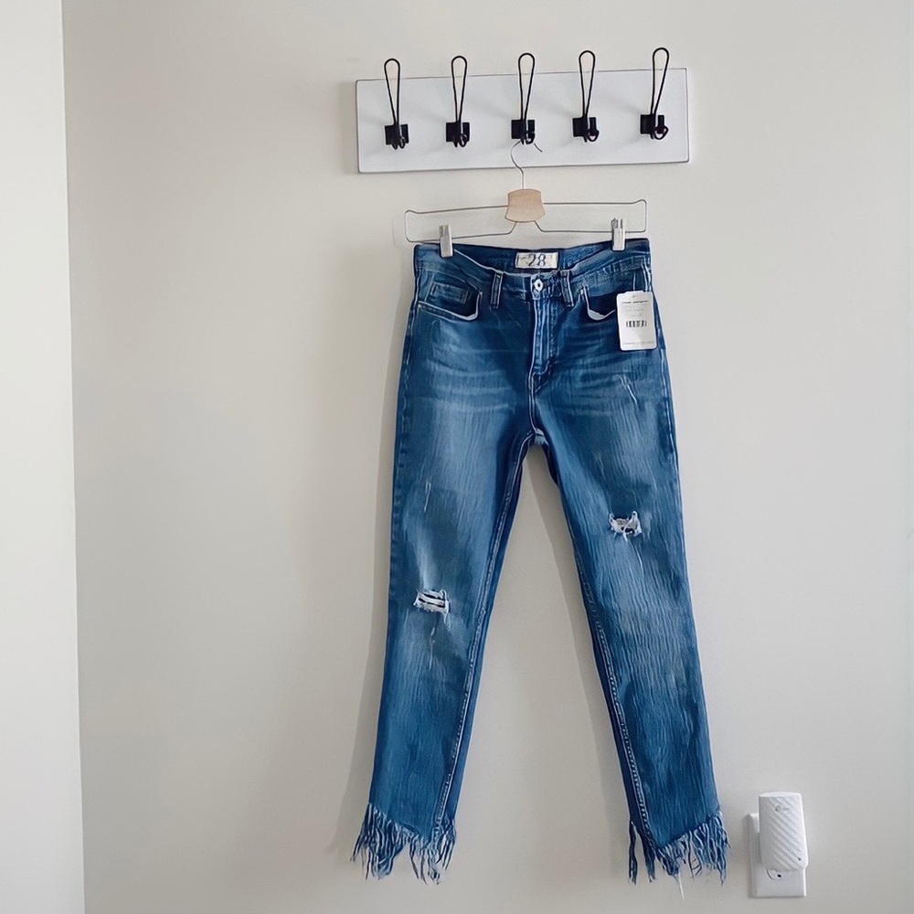 Free People Frayed Skinny Jeans
